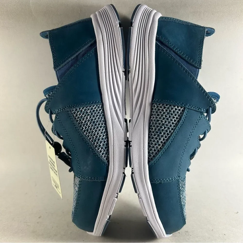 NEW Pandere Bali Women’s Leather Shoes Drawstring Sneakers Blue Nubuck Size 9